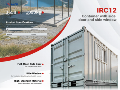 2026 12 ft 8ft .3inch tall Oficina Movil Tipo Contenedor / 12 ft Storage Container