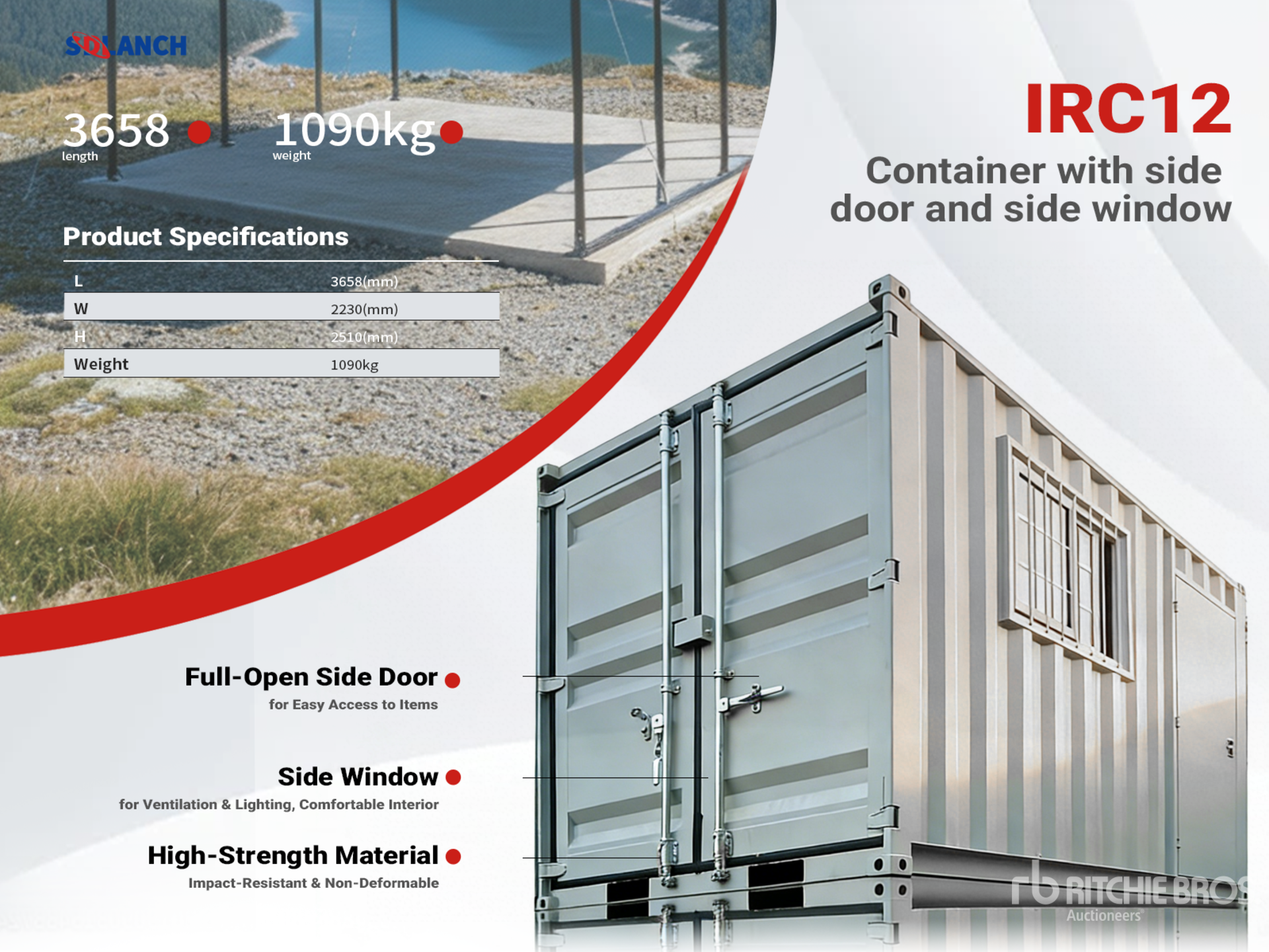 2026 Oficina Movil Tipo Contenedor / 12 ft Storage Container