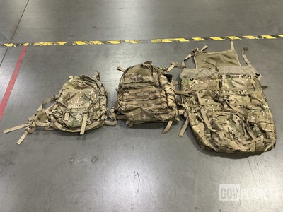 (10) Field Packs, (9) Assault Packs & Assorted Items