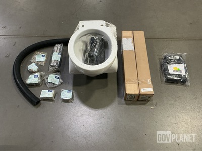(1) Water Closet Bowl Assembly, (2) Micron Interceptors & Assorted Items