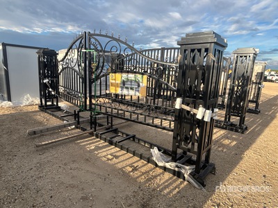 Quantity of 2026 Suihe NFG-20FGP-EU 19 ft x 7 ft 6 in Wrought Iron Bi-Parting Driveway Gate (Unused)