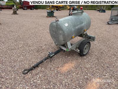 Hubiere H111T11CN 500 L Citerne A Eau 1 Essieu S/A Aanhangwagen watertank