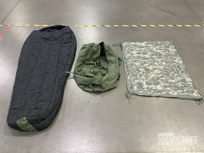 (23) Wet Weather Poncho Liners, (5) Sleeping Bags & Assorted Items