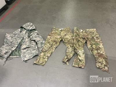 (25) Pairs of Cold Weather Trousers, (10) Cold Weather Parkas & Assorted Items