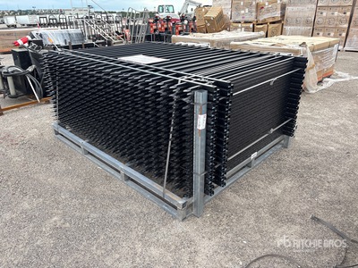 Quantity of (32) 2026 SUNTOP S0608-32 8 ft x 6 ft Powder Coated Wrought Iron Fencing (Unused)