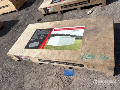 2026 SUNTOP SC1220 Single Garage Metal Shed (Unused)