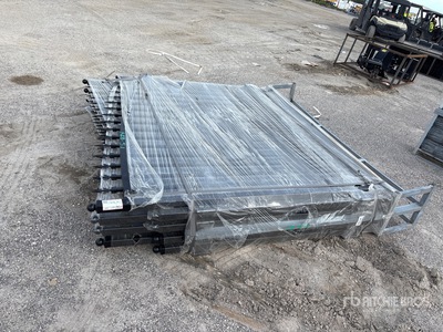 Quantity of (4) 2026 SUNTOP S0714-4 14 ft x 7 ft Wrought Iron Bi-Parting Oprit Poort (Unused)
