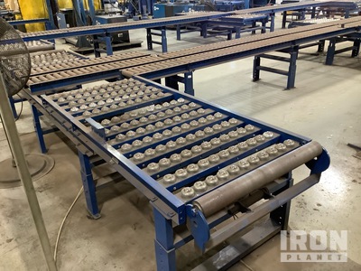Central TX Material Handling Versa Ball Transfer Conveyor w/ Roller Conveyor