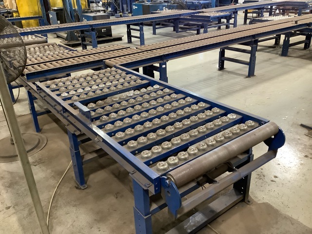 Central TX Material Handling Versa Ball Transfer Conveyor w/ Roller Conveyor