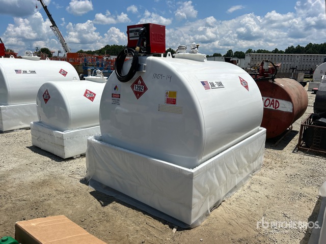 2026 AM Tank 1000 gal Skid Mounted Steel Diesel Tank (Unused)