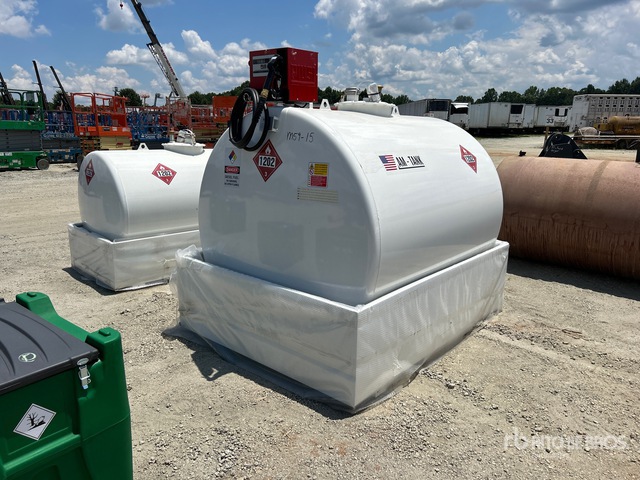 2026 AM Tank 1000 gal Skid Mounted Steel Diesel Tank (Unused)