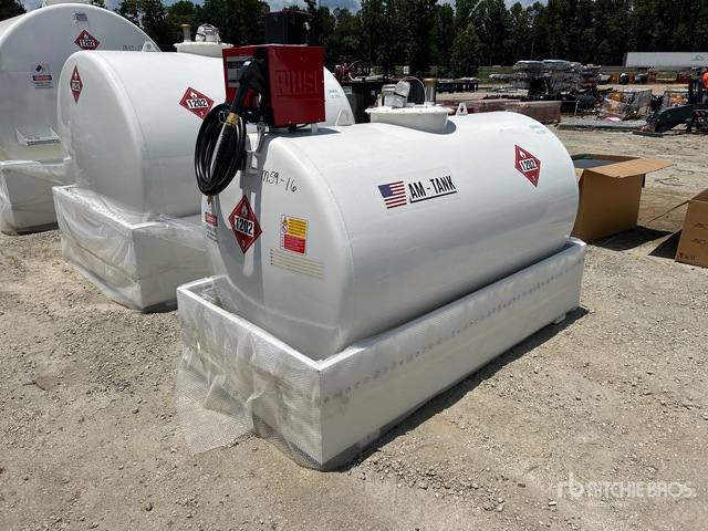 2026 AM Tank 500 gal Skid Mounted Steel Diesel Tank (Unused)