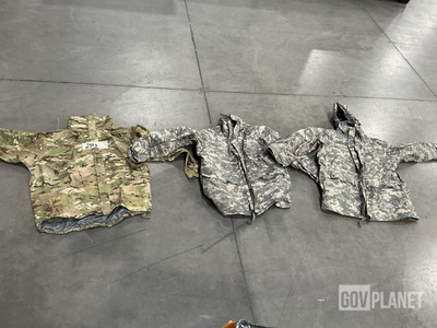 (12) Wet Weather Jackets, (11) Cold Weather Parkas & Assorted Items