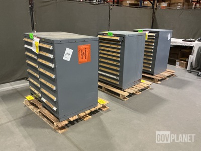 (4) Stanley Vidmar Storage Cabinets