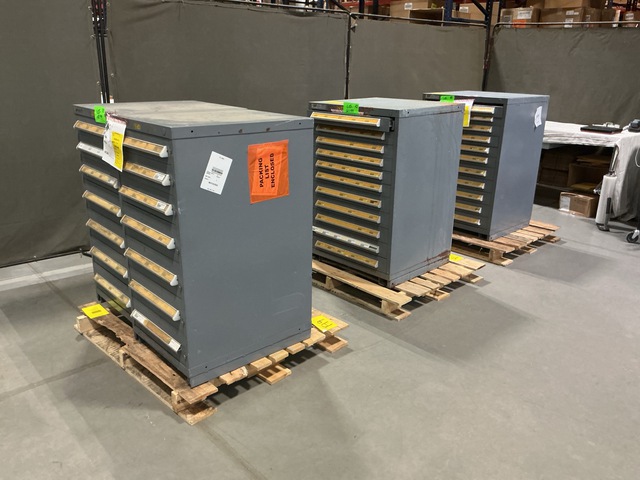 (4) Stanley Vidmar Storage Cabinets