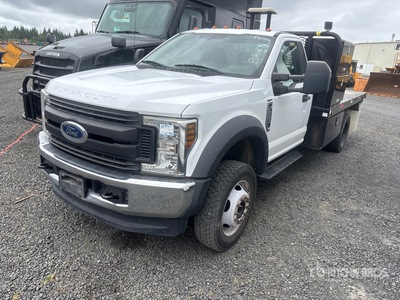 2018 Ford F-550 XL 4x4 Flatbed Truck (Inoperable)
