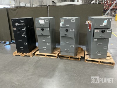 (4) Mosler Filing Cabinet Safes