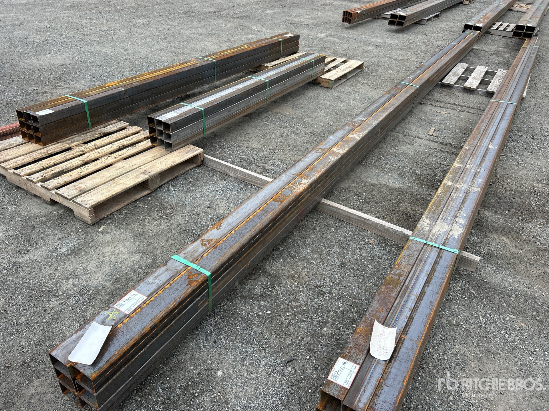 Quantity of (6) 2025 Kit Containers STEEL 4 in x 4 in x 316 in Pipe