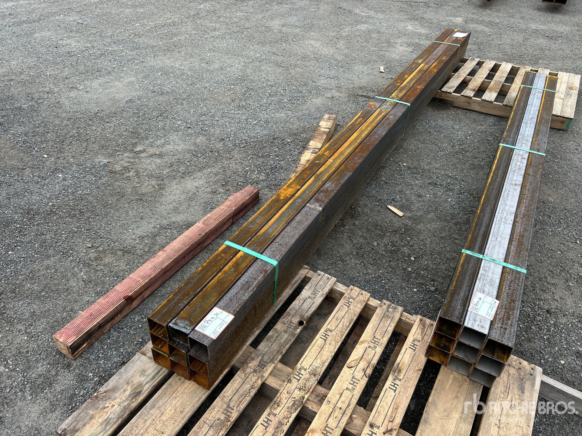 Quantity of (9) 2025 Kit Containers STEEL 3 in x 3 in x 161 in Pipe