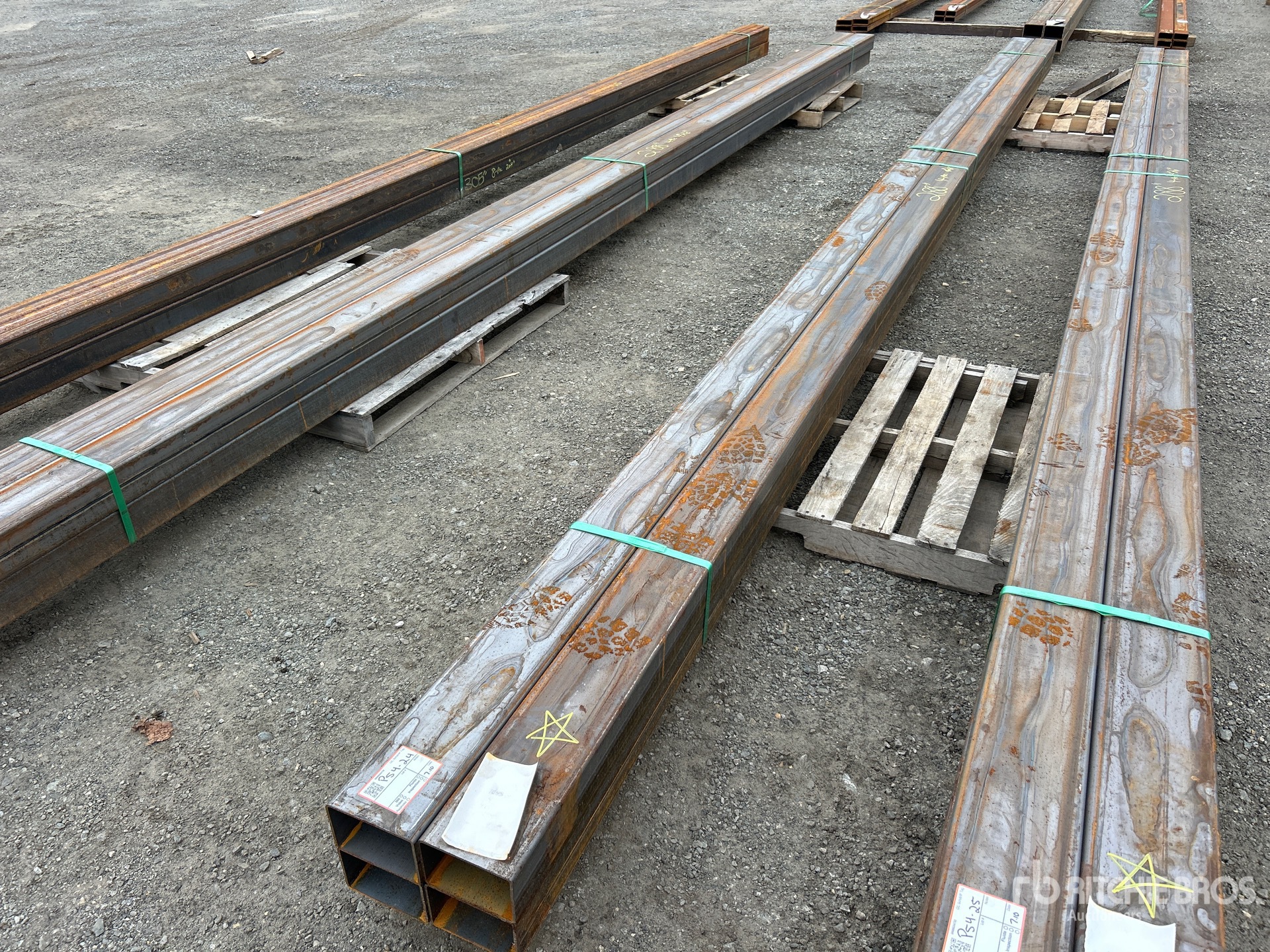 Quantity of (4) 2025 Kit Containers STEEL 4 in x 6 in x 288 in Pipe