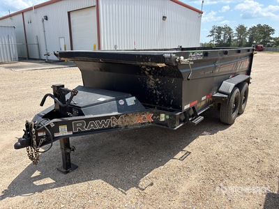 2025 RAWMAXX GDXK14BP14K 14 ft T/A Dump Utility Trailer