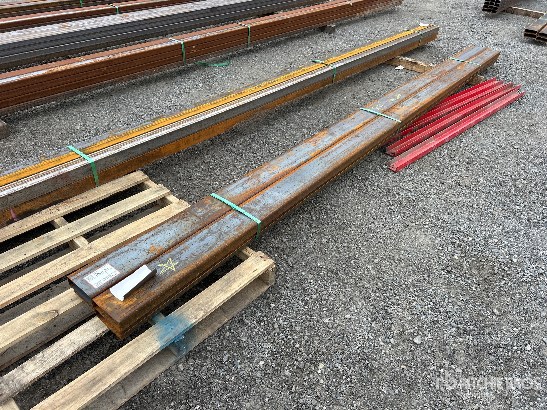 Quantity of (4) 2025 Kit Containers STEEL 2 in x 6 in x 184 in Pipe