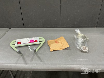 (1) Gunner Assembly Footrest, (44) Light Retention Brackets & Assorted Items