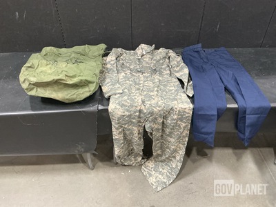 (8) Pairs of Men's Trousers, (6) Clothing Bags & Assorted Items