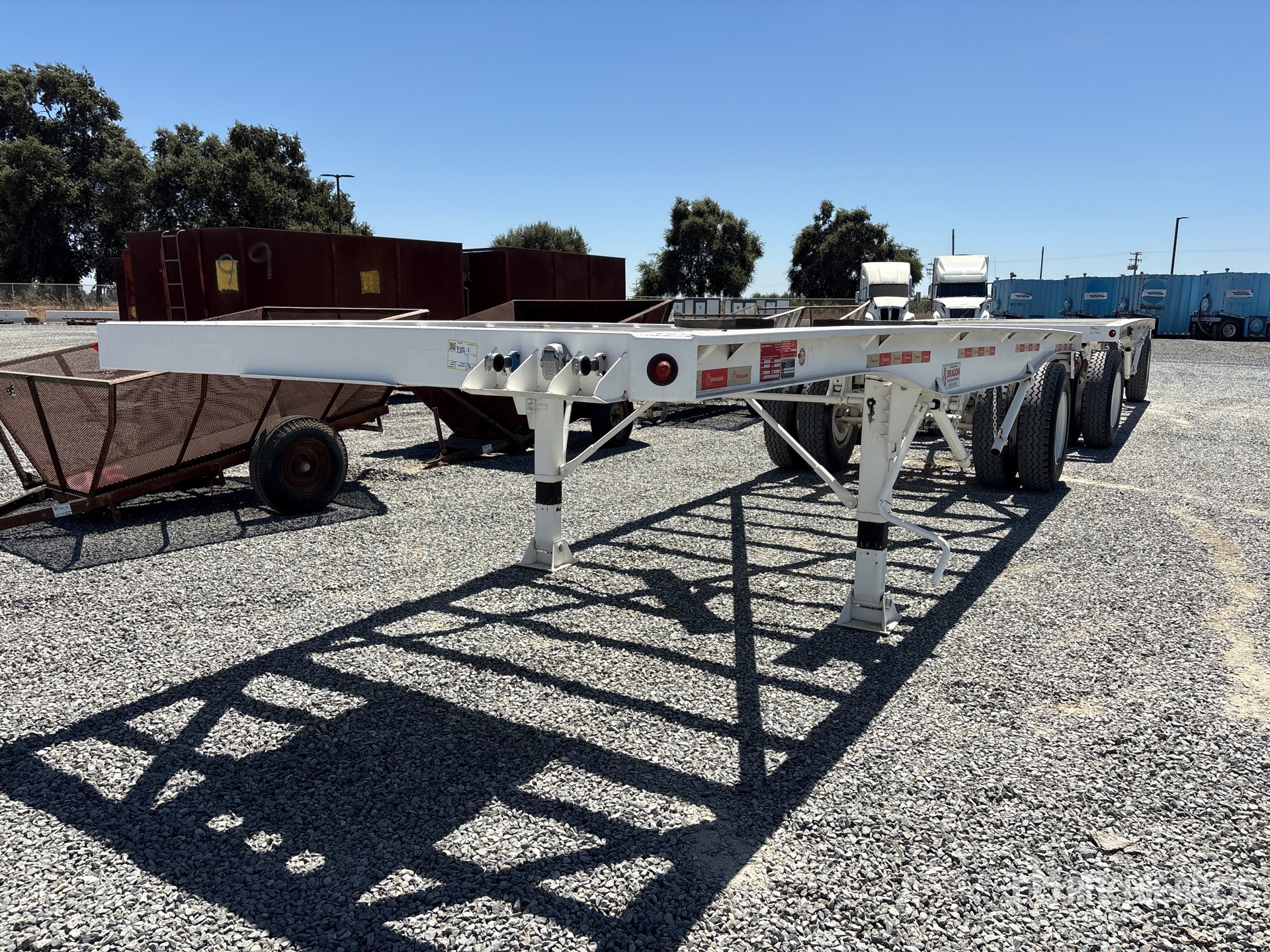 2022 Dragon FB 24 ft S/A Lead Flatbed Trailer