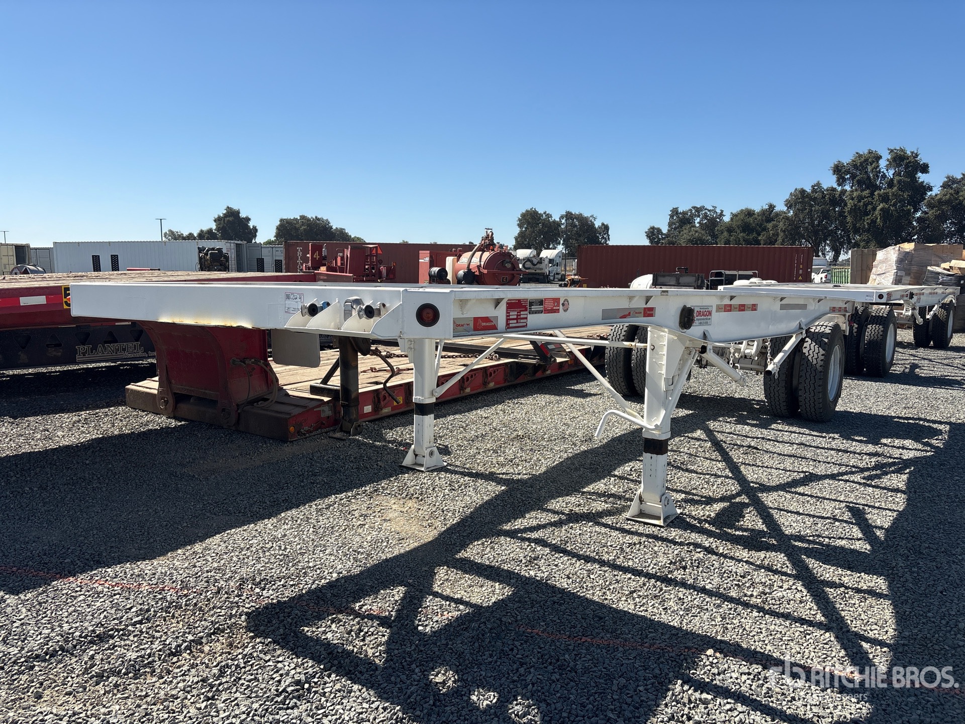 2022 Dragon FB 24 ft S/A Lead Flatbed Trailer