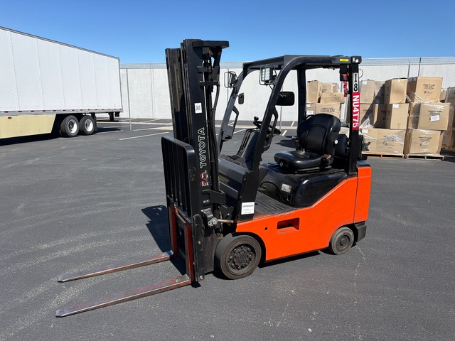 2014 Toyota 8FGCU18 3000 lb Cushion Tire Forklift