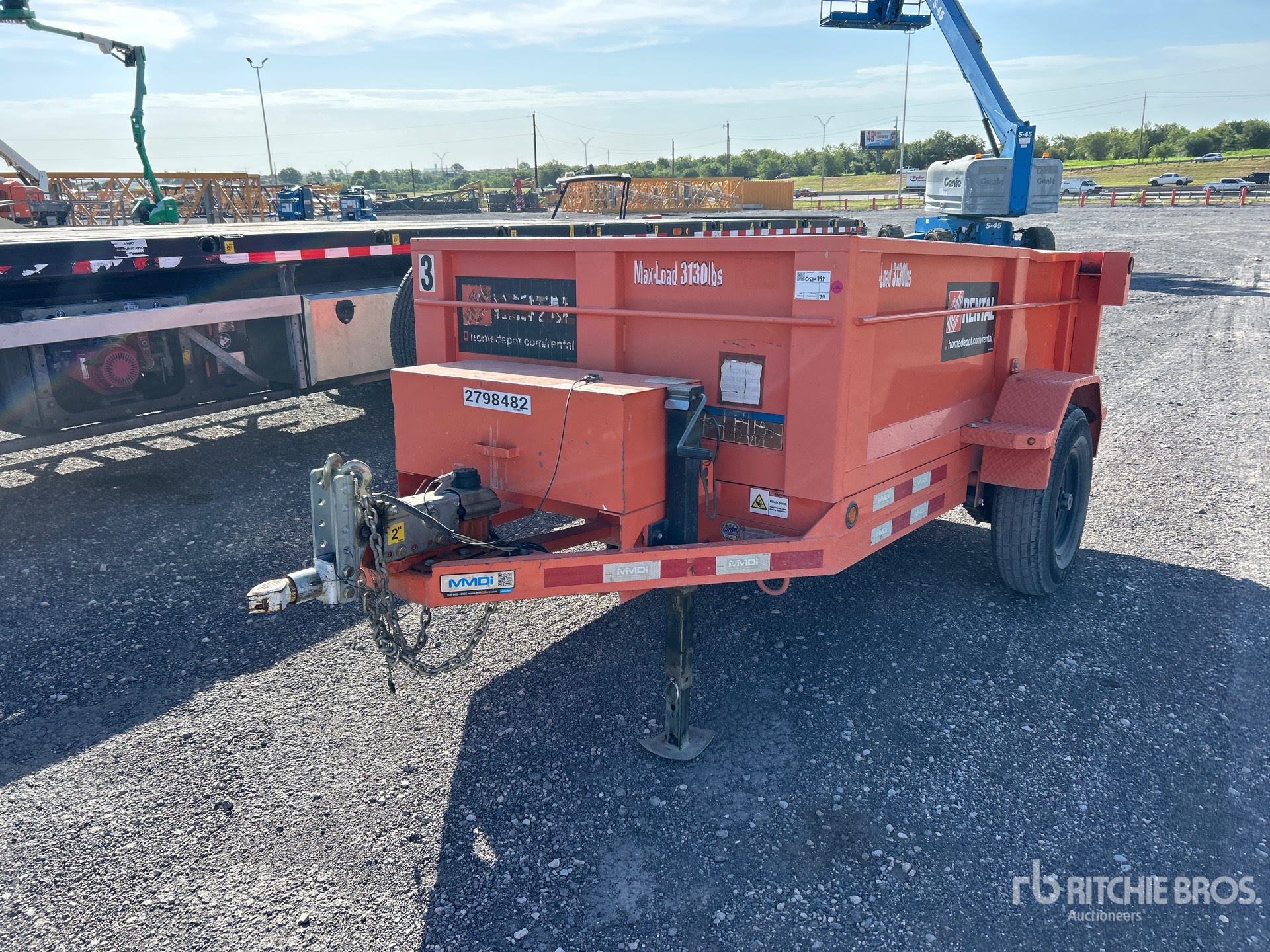 2019 MMDI 8 ft S/A Dump Utility Trailer