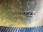 Frame Stamp Serial Number/VIN Photo
