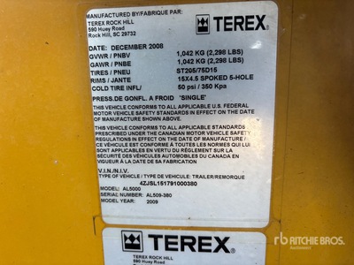 2009 Terex AL5000 20 kW Light Tower