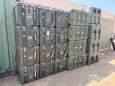 LOT OF 20 - HARDIGG/ VARIOUS COMMUNICATION TRANSPORT CASES ورش و مخازن متنوعة
