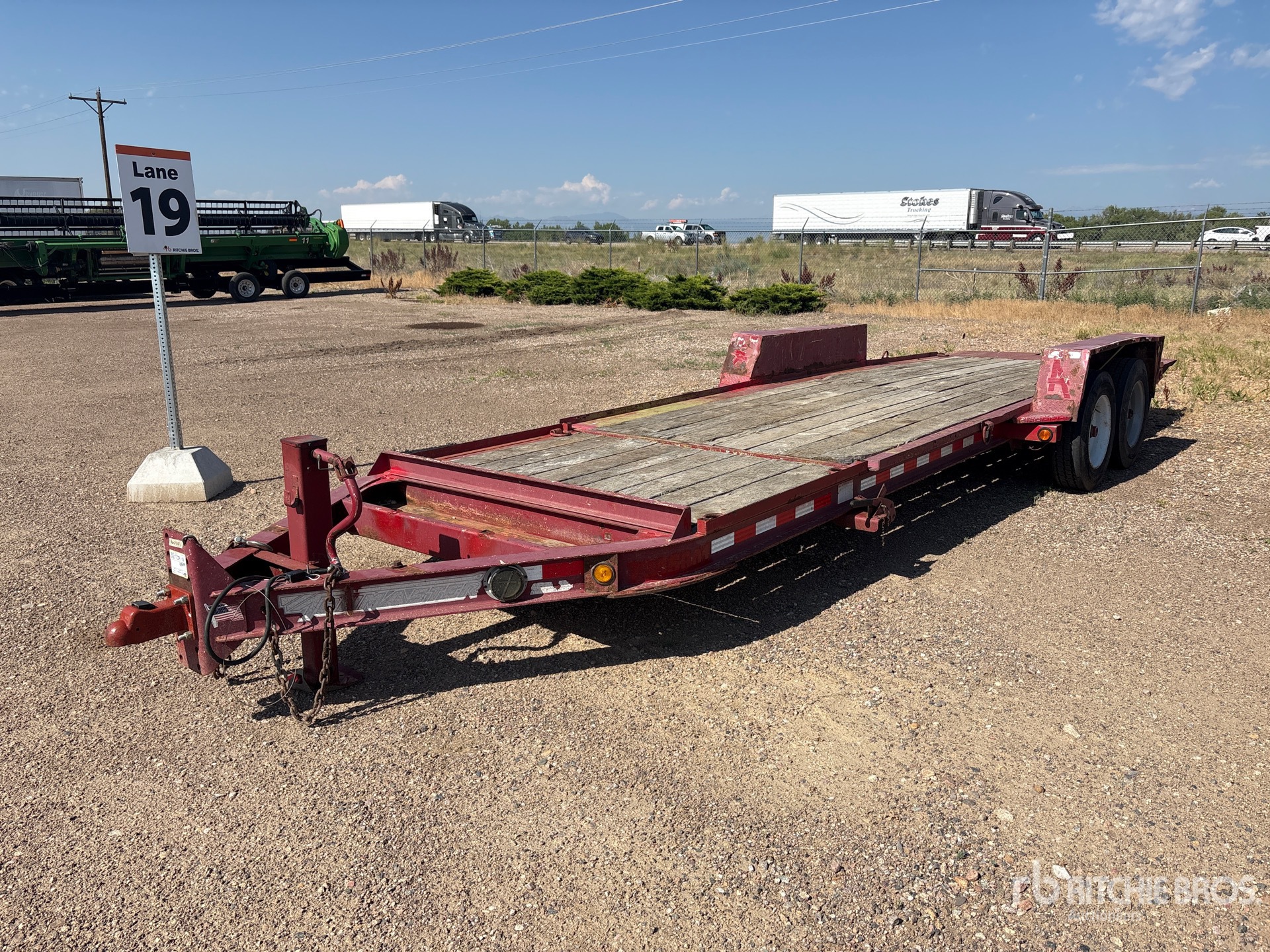 2015 Towmaster 22 ft T/A Tilt Deck Trailer