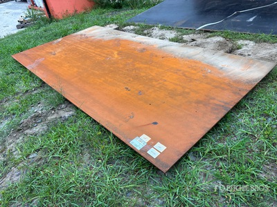2026 SKLP 5 ft x 10 ft (0.4 in Thick) Plaques d'acier (Unused)