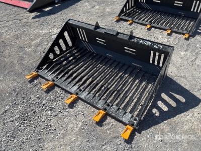2026 GIYI GY-RB44 44 in Mini Skid Steer Rock Bucket Varios implementos minicargadora (Unused)