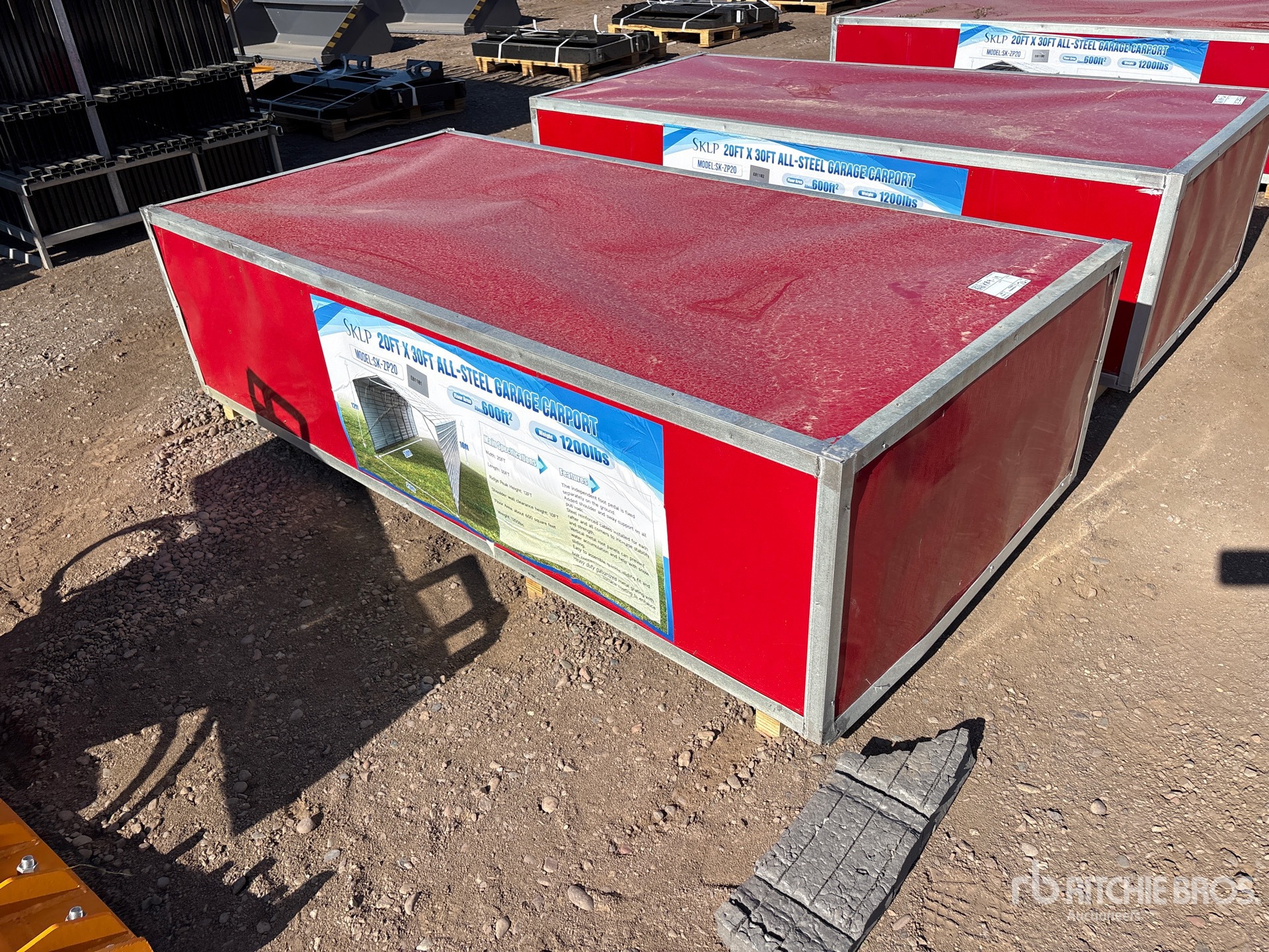 2026 SKLP SK-ZP20 20 ft x 30 ft All-Steel Carport (Unused)