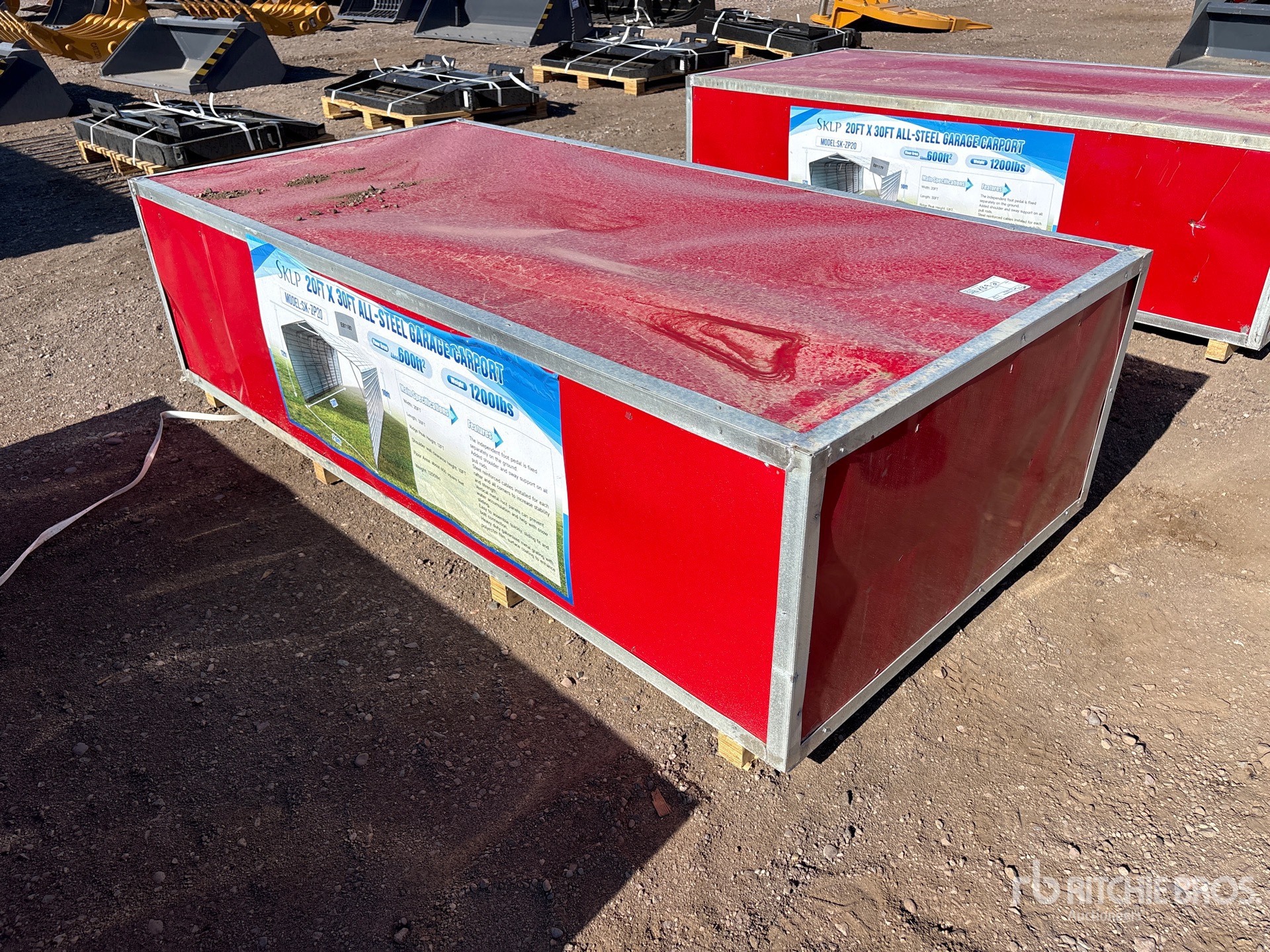 2026 SKLP SK-ZP20 20 ft x 30 ft All-Steel Carport (Unused)