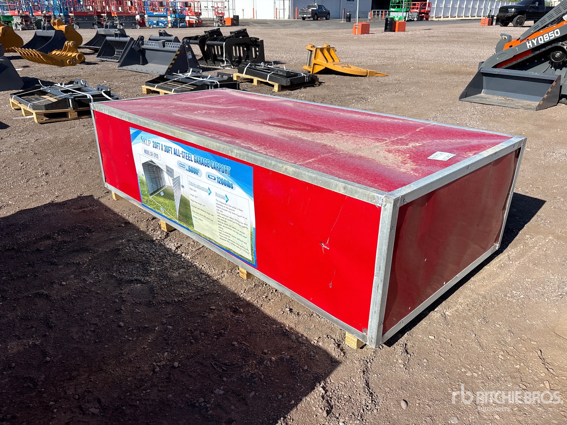 2026 SKLP SK-ZP20 20 ft x 30 ft All-Steel Carport (Unused)