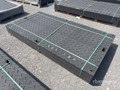 Quantity of (12) 2026 SKLP SK-LJB12 8 ft x 4 ft Polyethylene Sheet Ground Protection Mats Varios, tienda, almacen, consumidor (Unused)