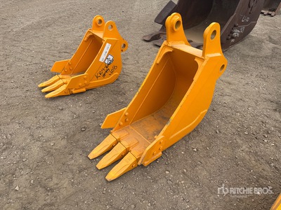 2026 GIYI GY-BK 12 in Digging Excavator Bucket - Fits Cat 307 (Unused)