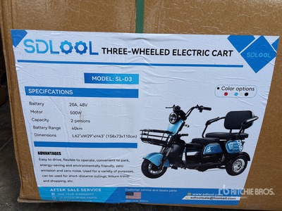 2026 SDLOOL SL-D3 Electric tricycle (Unused)
