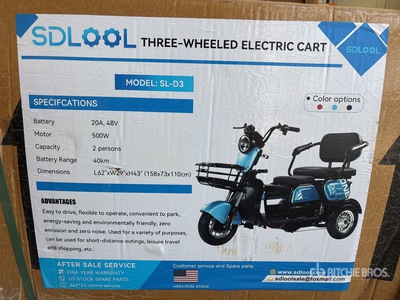 2026 SDLOOL SL-D3 Electric tricycle (Unused)