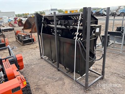 2026 GIYI GY-RR78 78 in Skid Steer Rock Rake Divers - Accessoires pour chargeuse à différentiel (Unused)