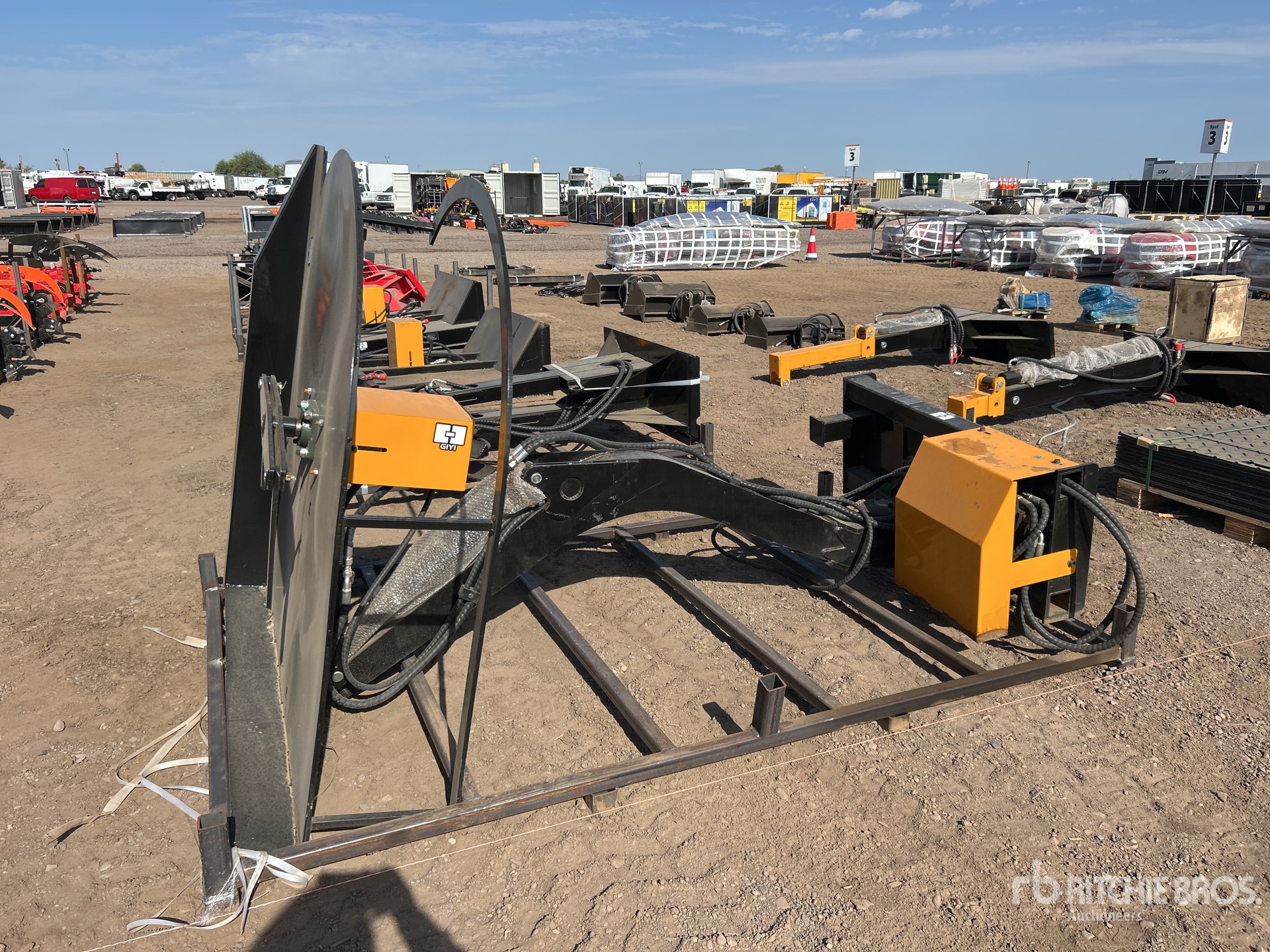 2026 GIYI GY-ECA74 Articulating Skid Steer Brush Cutter (Unused)