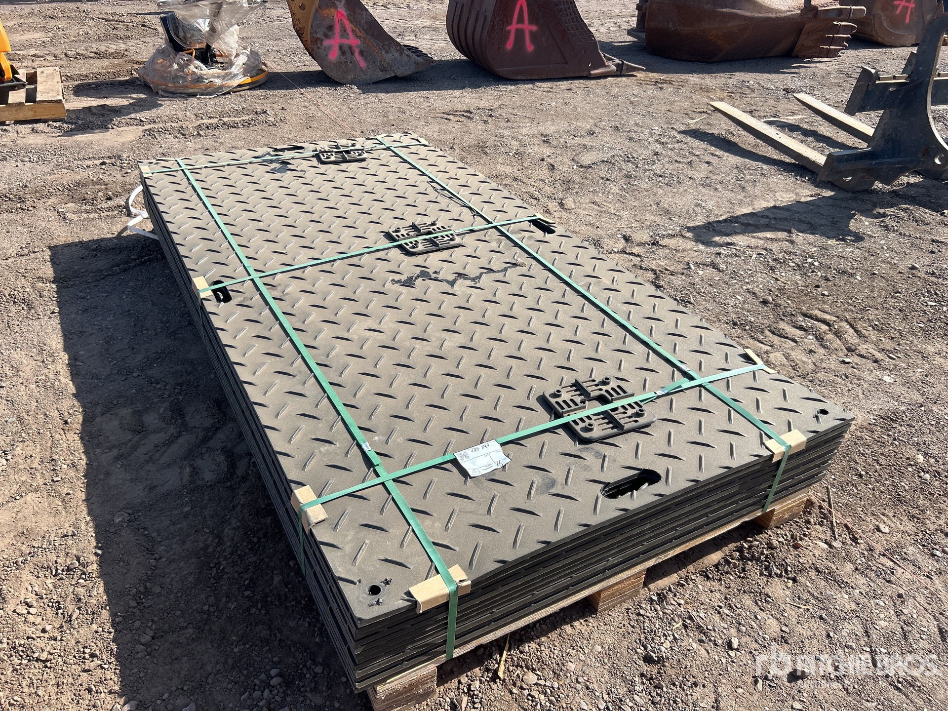 Quantity of (12) 2026 SKLP SK-LJB12 Polyethylene Sheet Ground Protection Mats (Unused)