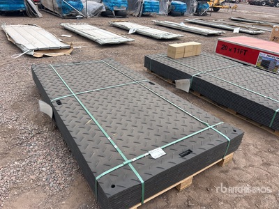 Quantity of (12) 2026 SKLP SK-LJB12 Polyethylene Sheet Ground Protection Mats (Unused)