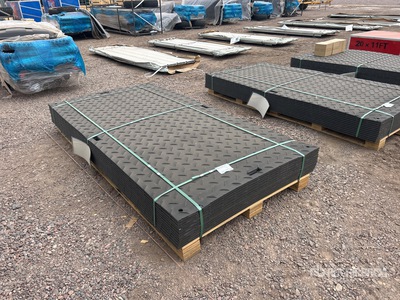 Quantity of (12) 2026 SKLP SK-LJB12 Polyethylene Sheet Ground Protection Mats (Unused)